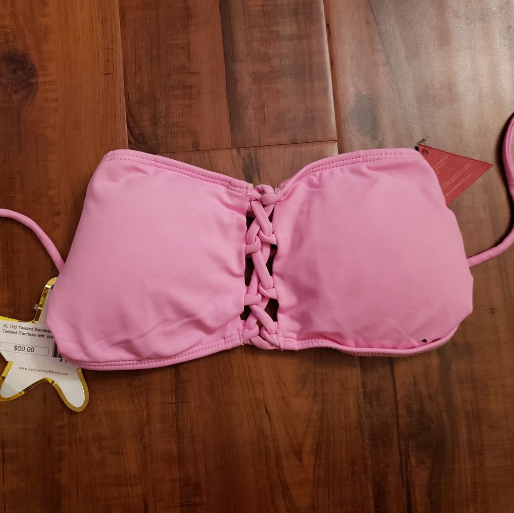 NWT Strawberry Shortcake Twisted Bandeau Top